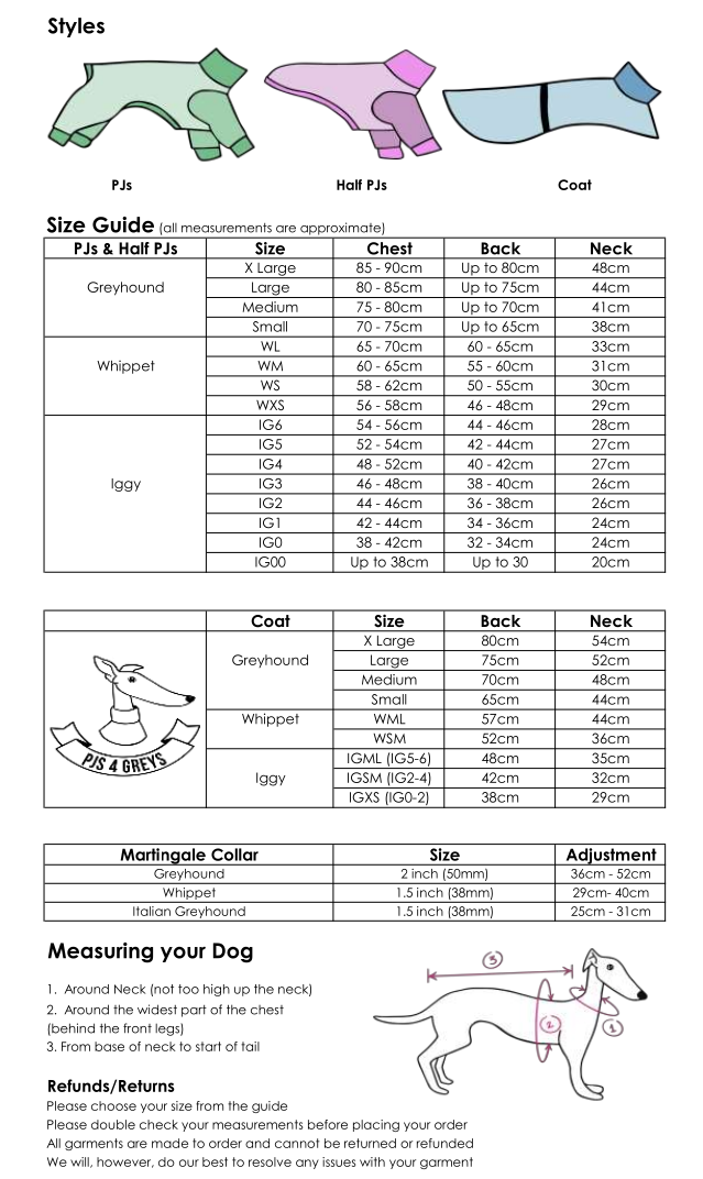 Sizing and Style Guide